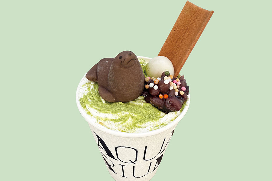 「ぷかぷかオットセイの抹茶ラテ」（780円）