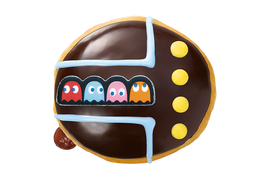 クリスピー・クリーム・ドーナツ×パックマンコラボ「ゴースト チョコレート​」（410円〜）